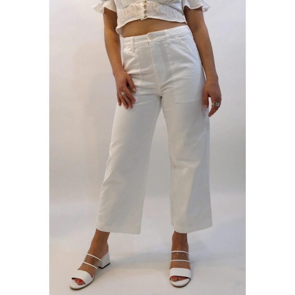 LaCausa White Cropped Pants